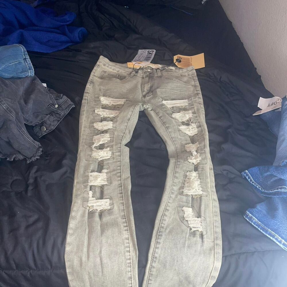 American-eagle-outfitters Women's Grey and Khaki Jeans